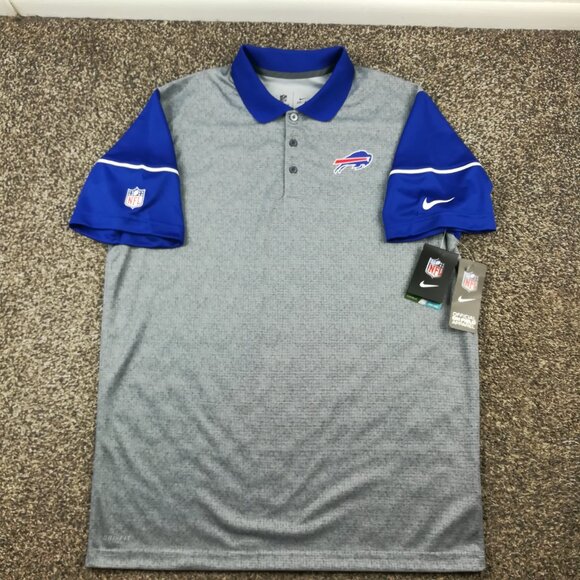 NWT Buffalo Bills Polo Shirt Nike On Field Dri Fit Mens Large $80 - Picture 2 of 10